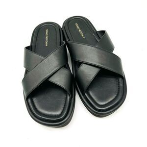 Stuart Weitzman black platform sandals NWT